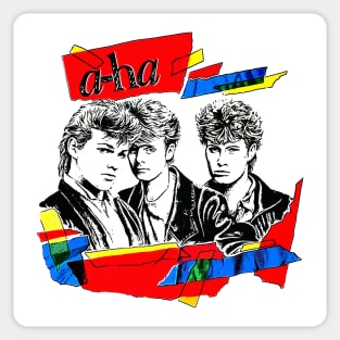 Vintage Styled 80s A-Ha Design Sticker